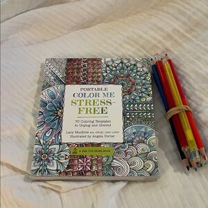 Portable Color Me Stress-Free Coloring Book